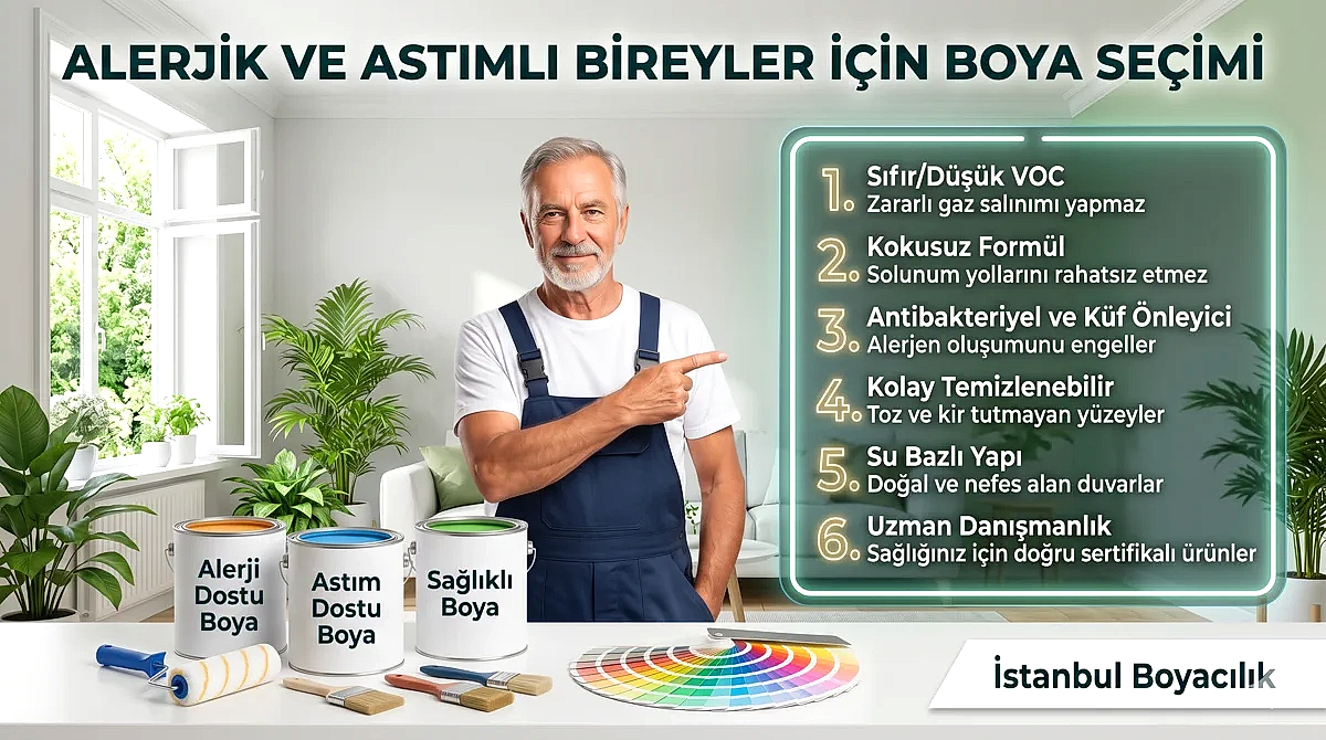 Alerjik astımlılar için boya seçimi