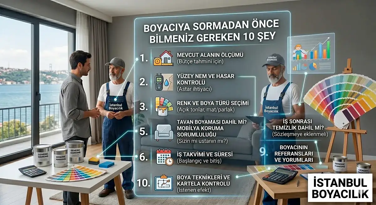 Boyacıya sormadan önce bilgiler