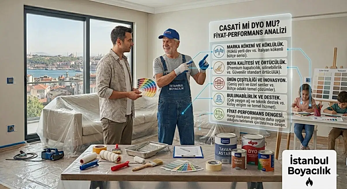 Casati ve DYO boya karşılaştırması