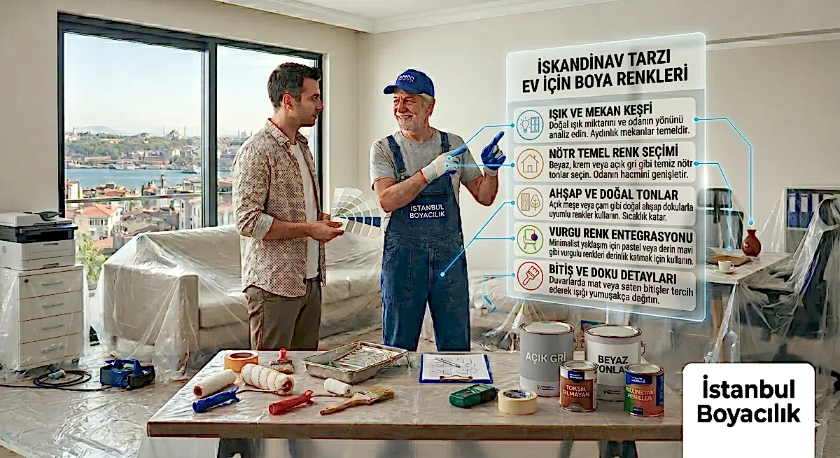 İskandinav tarzı boya renkleri