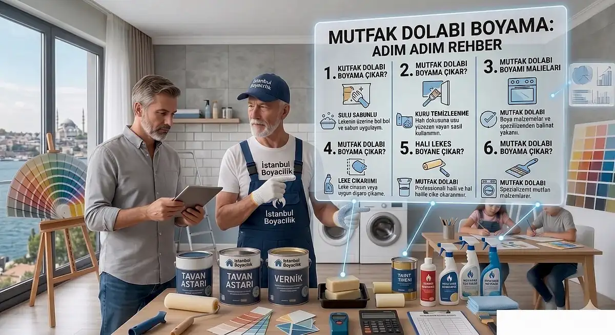 Mutfak dolabı boyama rehberi