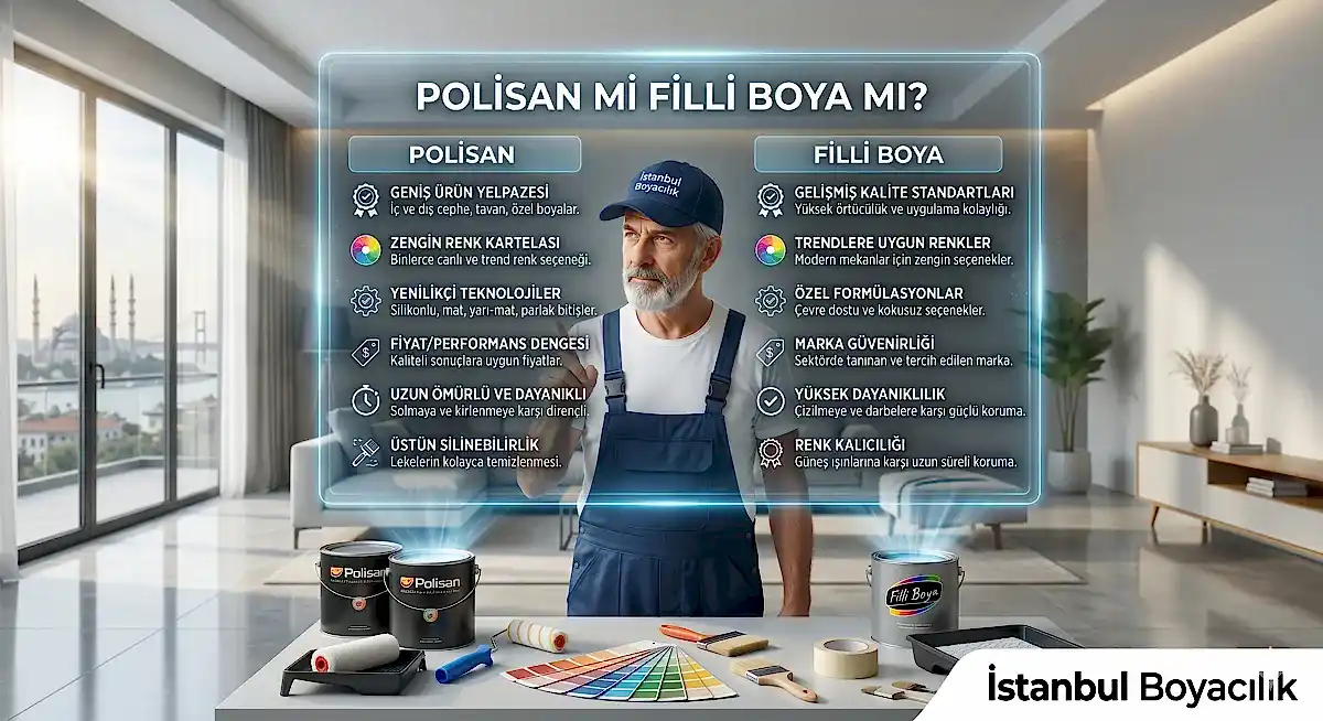 Polisan ve Filli Boya karşılaştırması
