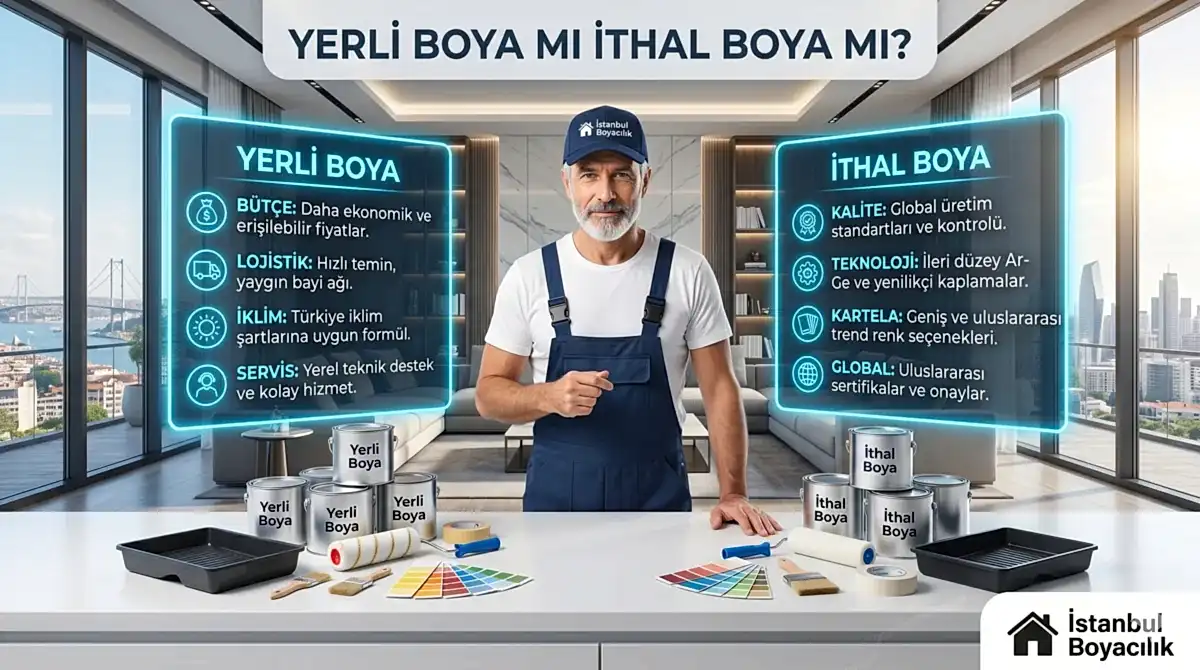 Yerli ve ithal boya karşılaştırması