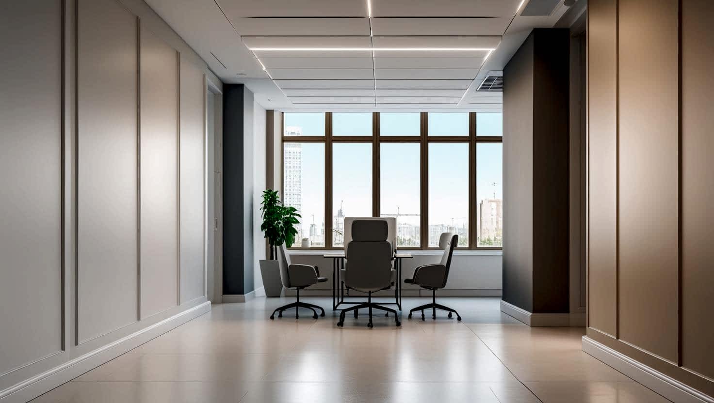 Şişli'deki bir ofis için yapılan komple ofis boyama hizmeti
