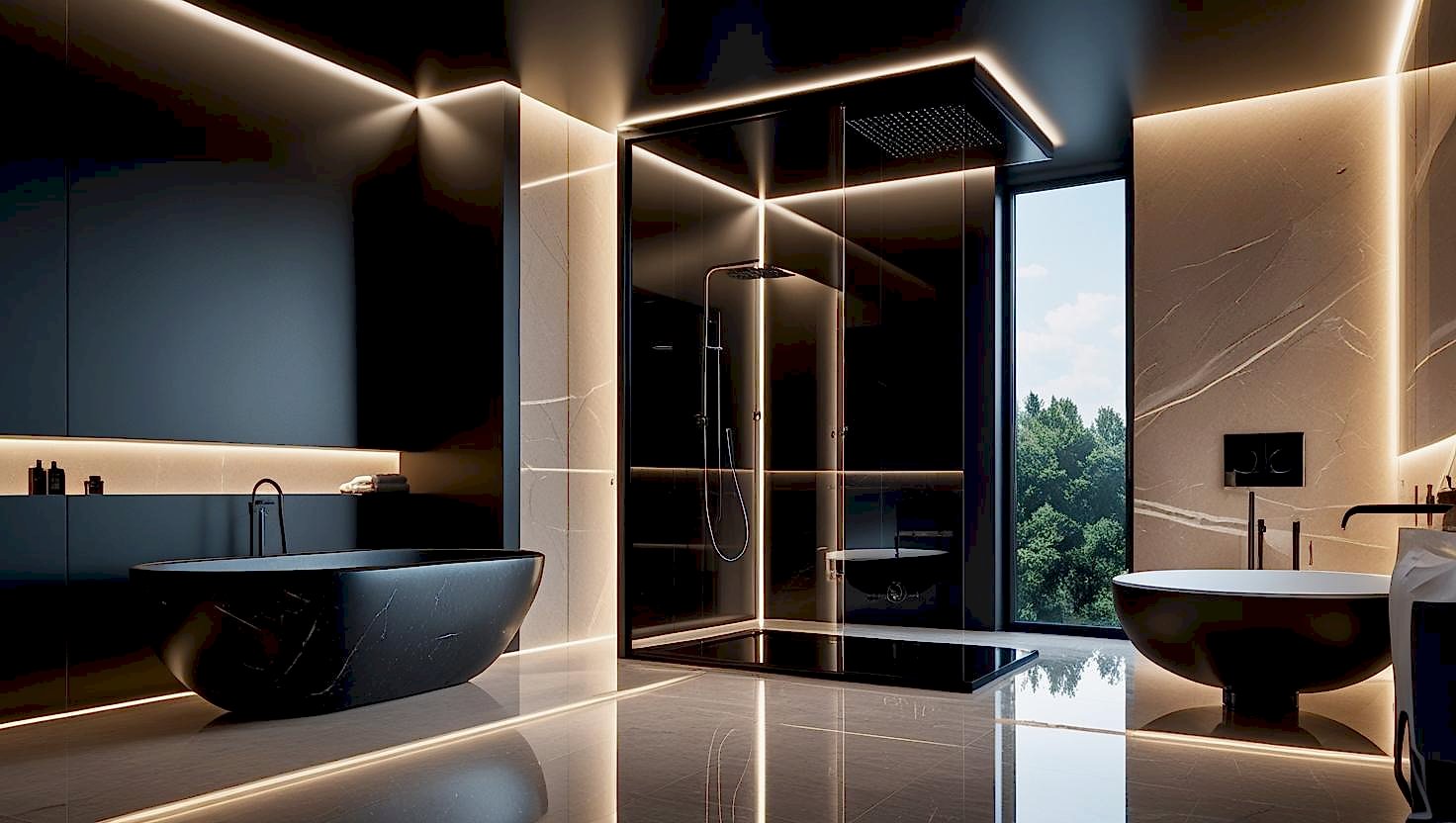 Levent'te bir rezidans dairesinin lüks ve minimalist tarzda boyanması